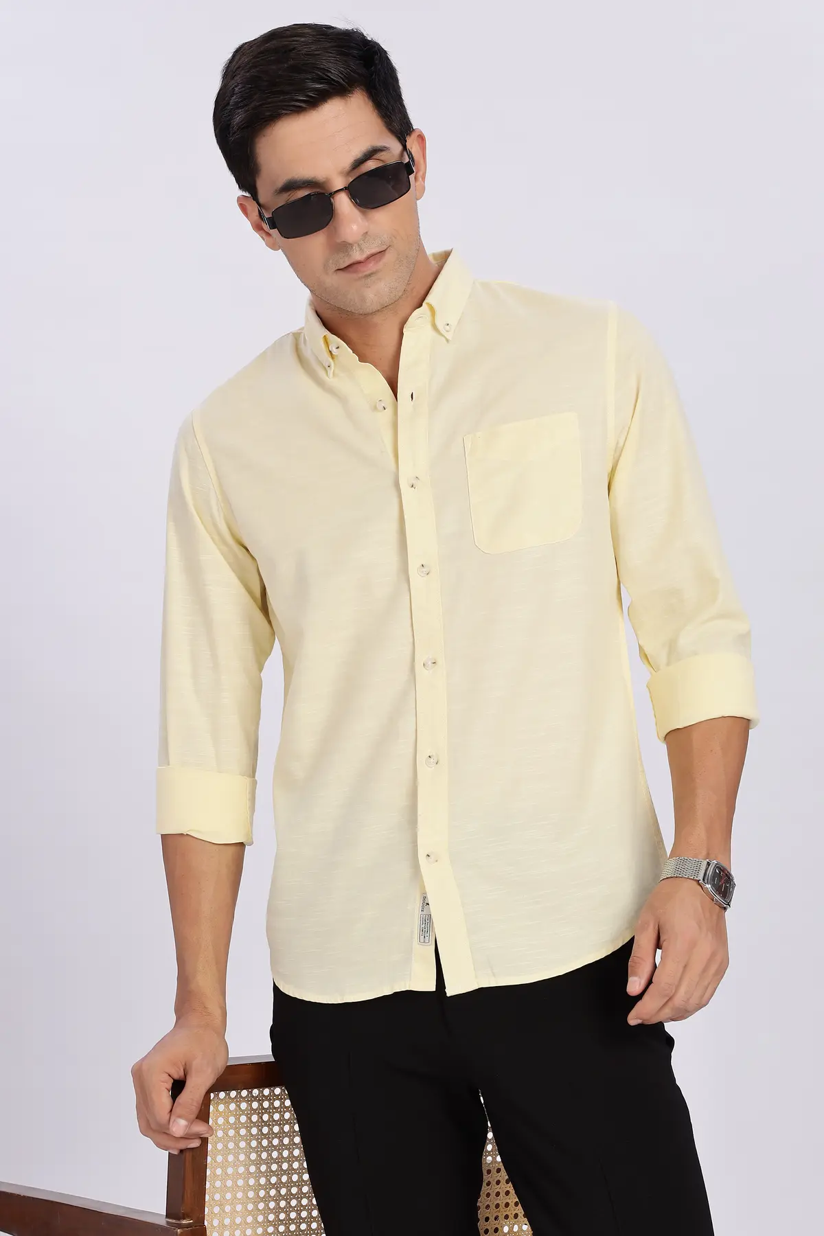 Men’s Oxford Formal Shirt - Cream