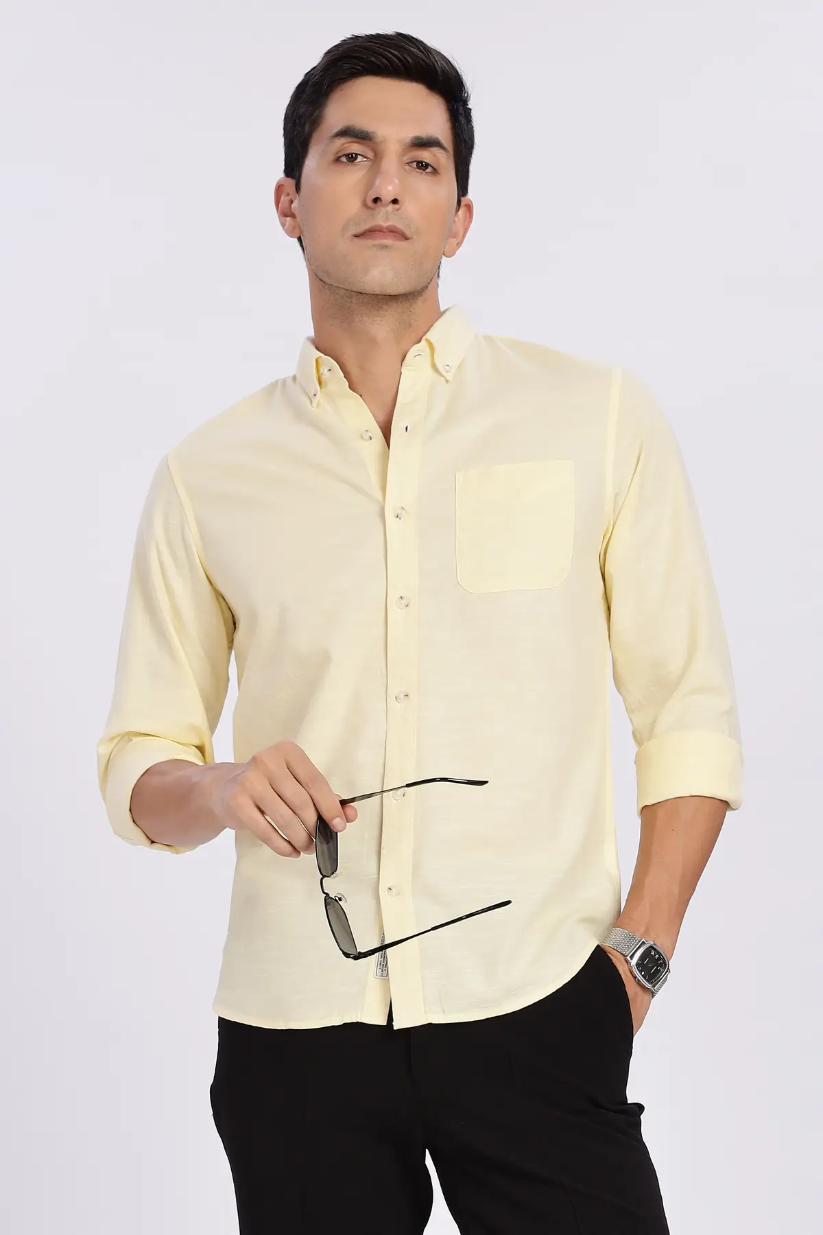 Men’s Oxford Formal Shirt - Cream
