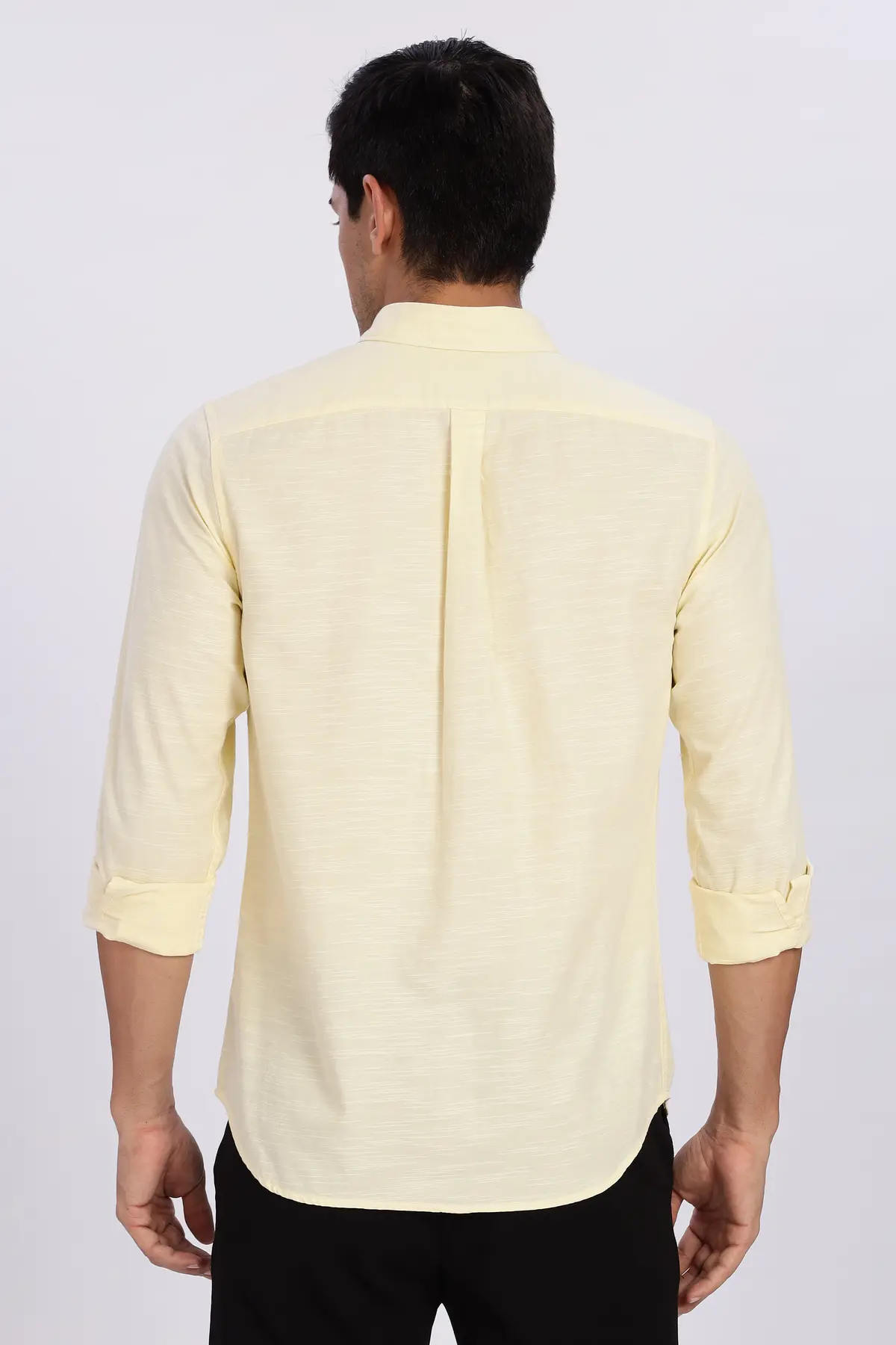 Cream Cotton Casual Shirt